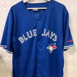 Russell Martin #55 Blue Toronto Blue Jays Baseball Jersey in XL Give Away
